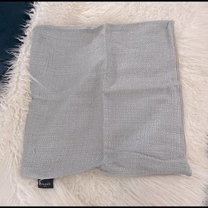 2 Teal / silver Tahari pillow covers. 18”x18”